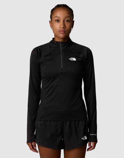 The North Face - Sunriser - Top a maniche lunghe nero tnf con cerniera lampo corta - view 1