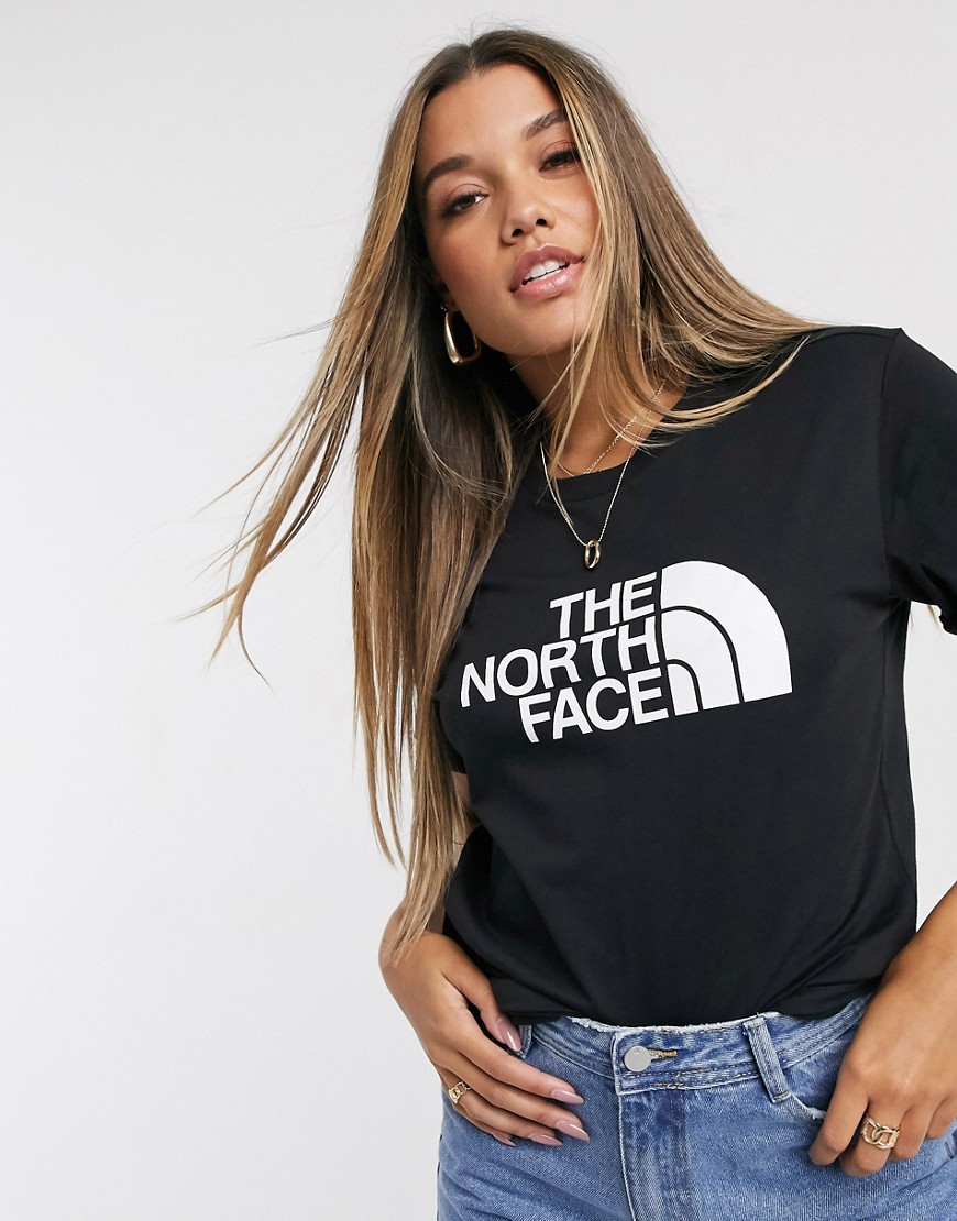 The North Face – Svart enkel t-shirt i boyfriendmodell
