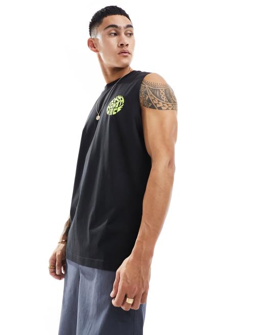 The North Face – Svart sportlinne med rund logga i oversize modell, 4 av 4