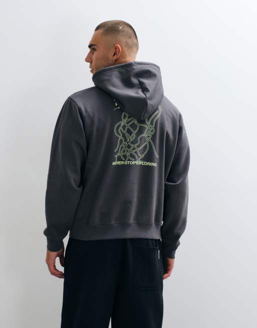The North Face sweat à capuche coupe relaxed avec imprimé au dos gris, 5 de 5