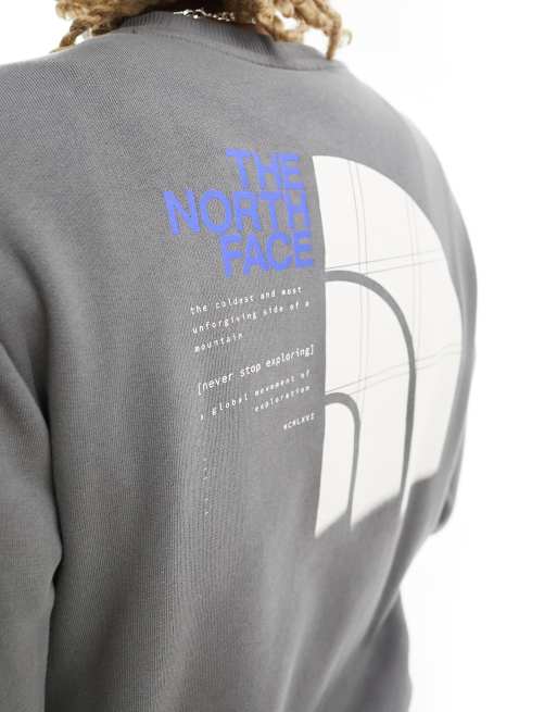 The North Face – Sweatshirt in Grau mit Logo-Rückenprint, 2 von 4