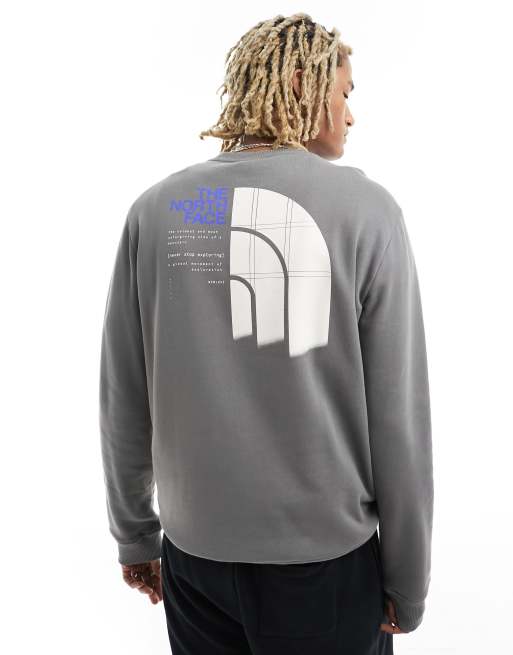 The North Face – Sweatshirt in Grau mit Logo-Rückenprint, 4 von 4