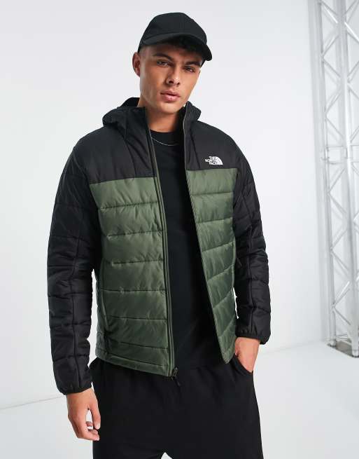 The North Face - Syntetisk dynejakke i kaki og sort - Kun hos ASOS