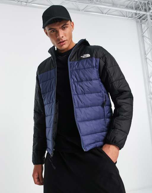The North Face - Syntetisk dynejakke i marineblå og sort - Kun hos ASOS