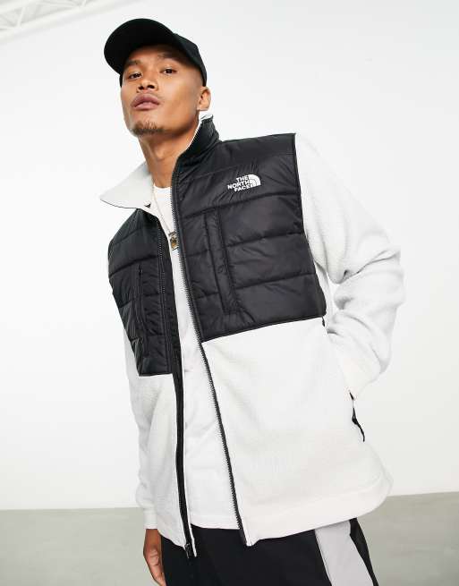 The North Face - Syntetisk og isolerede fleece i grå/sort med lynlås - Kun hos ASOS