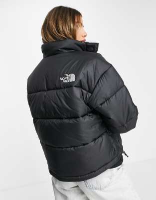 women's synthetic city puffer jacket black