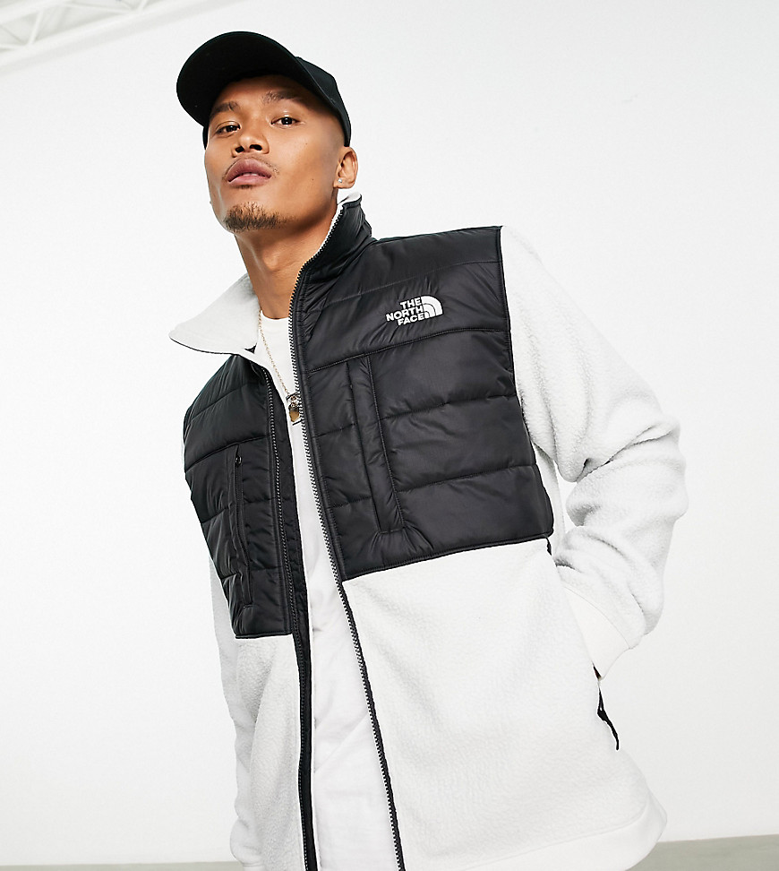 The North Face Synthetic Insulated zip up fleece in gray and black - Exclusive at ASOS