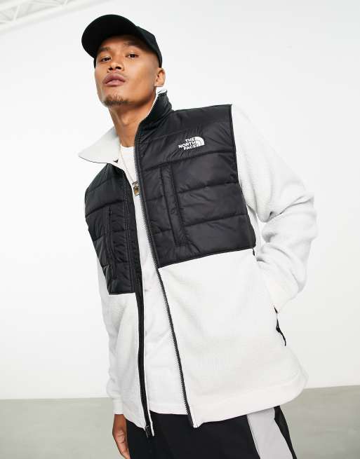 North face black and white clearance fleece