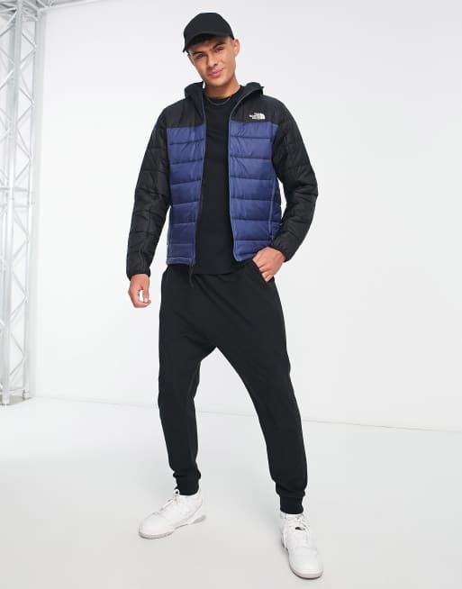 Blue and shop black north face