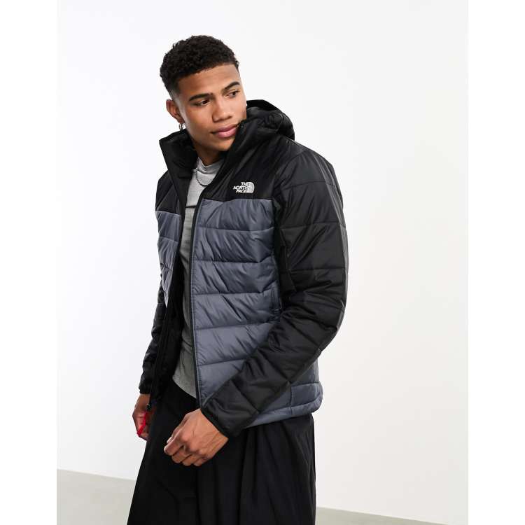 Grey north shop face nuptse jacket