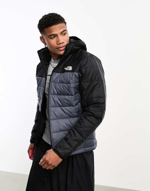 Grey and black north best sale face jacket