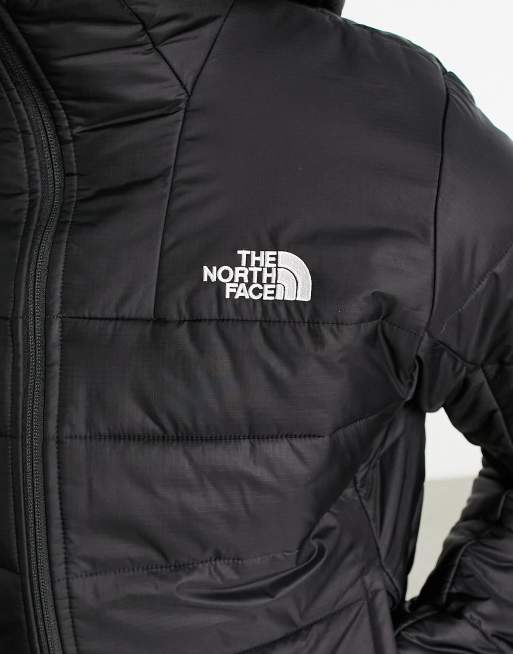 The North Face Synthetic puffer jacket in khaki and black Exclusive at ASOS