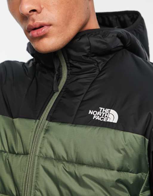 The North Face Synthetic puffer jacket in khaki and black