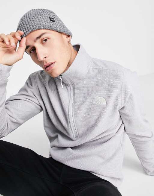 The North Face – Szara czapka beanie typu fisherman