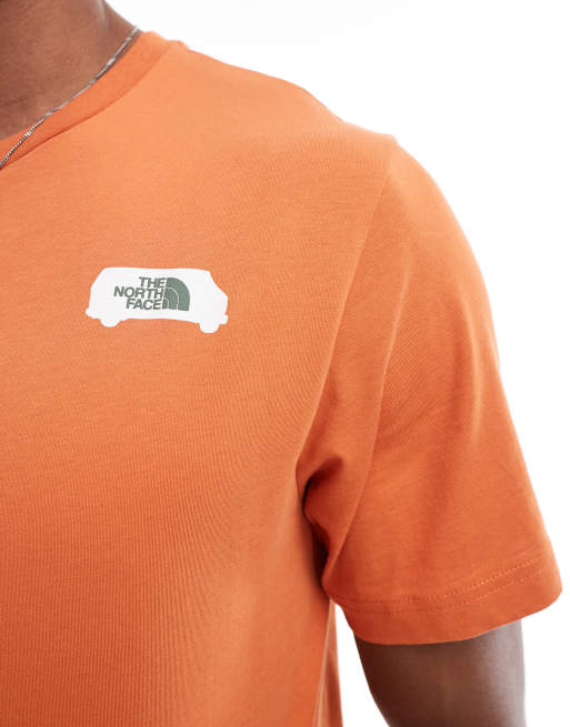 The North Face - T-shirt à imprimé plein air - Orange, 4 de 4