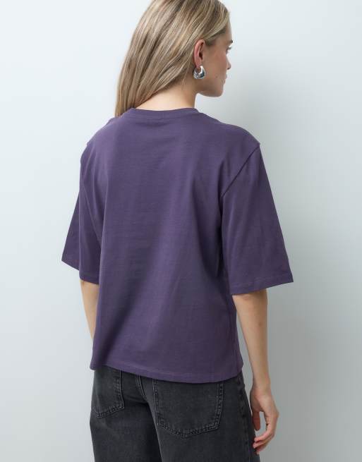 The North Face t-shirt à manches courtes coupe carrée Essential Simple Dome logo violet, 4 de 4