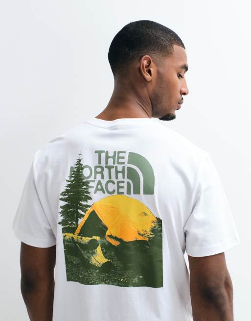 The North Face t-shirt à manches courtes graphique Pitch a Tent blanc, 5 de 5