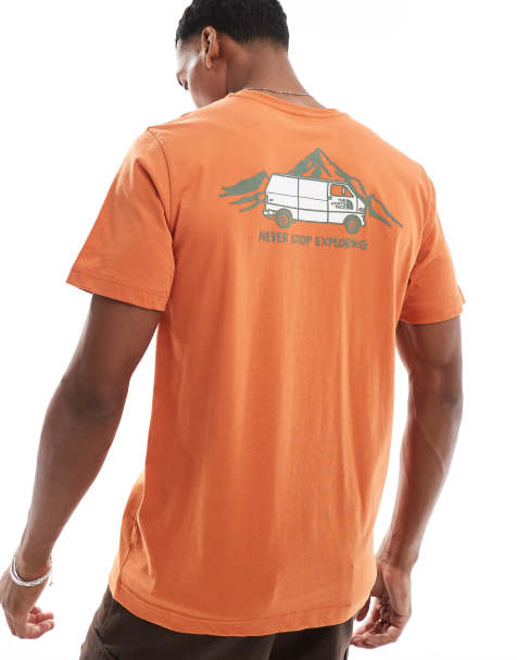 The North Face - T-shirt arancione con grafica outdoor - view 1