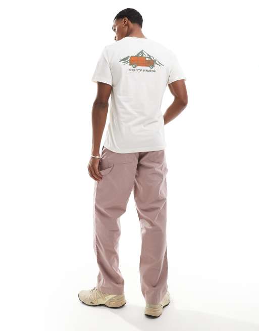 The North Face - T-shirt avec imprimé plein air - Blanc cassé, 3 de 4