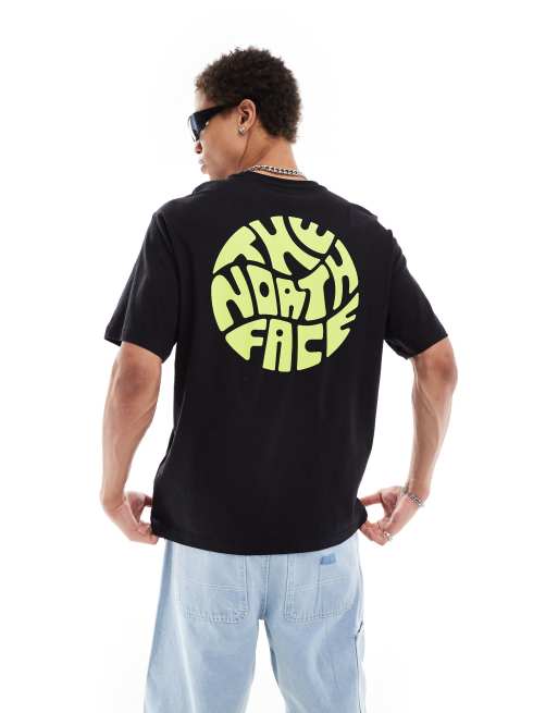 The North Face - T-shirt avec logo circulaire imprimé au dos - Citron vert, 4 de 4