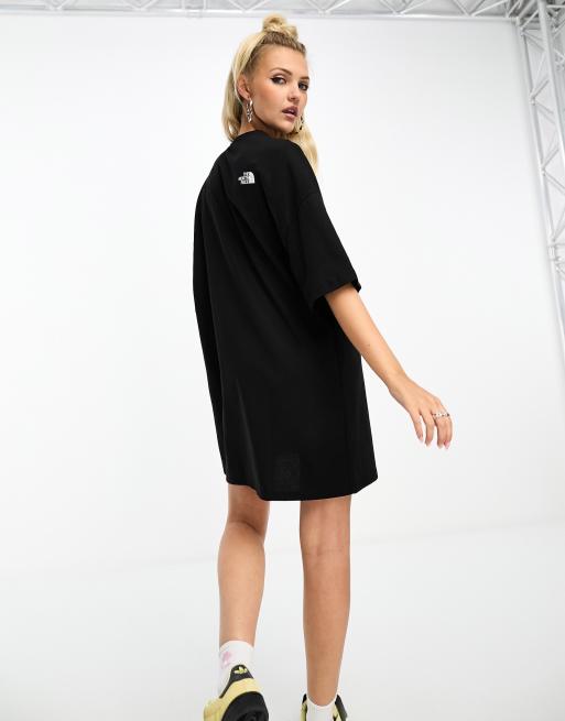 Asos black cheap t shirt dress