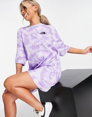 The North Face t-shirt dress in lilac tie dye Exclusive at ASOS | ASOS