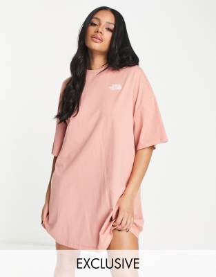 The North Face The North Face t-shirt dress in pink Exclusive at ASOS