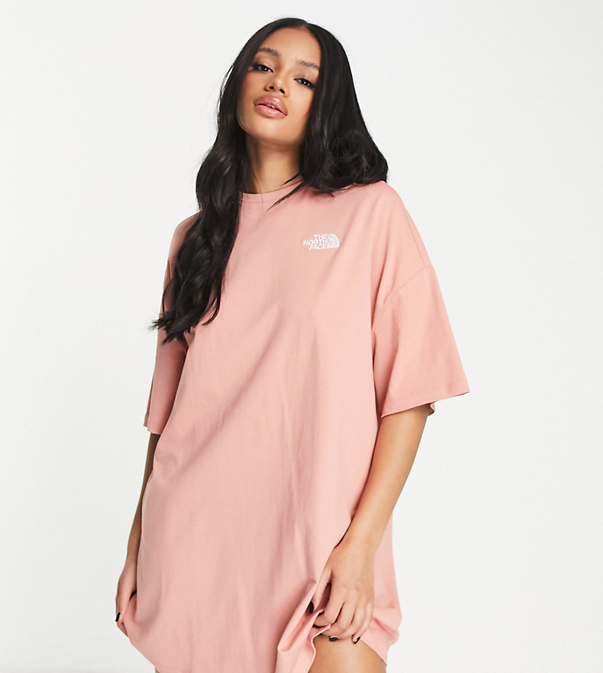The North Face T-Shirt Dress In Pink Exclusive At Asos