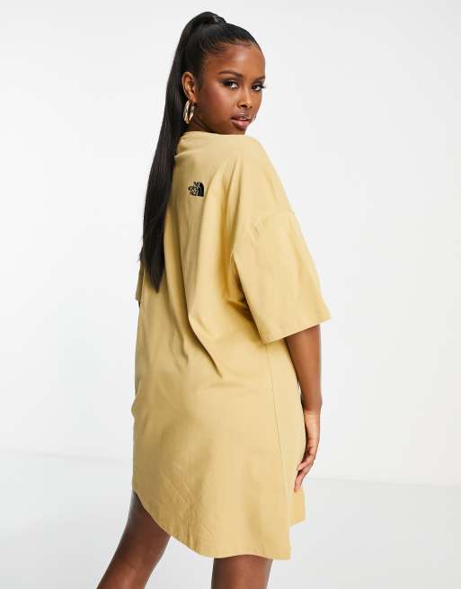 The North Face t shirt dress in tan Exclusive at ASOS
