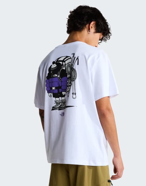 The North Face T-shirt grafica unisex Gear Up Get Out in tnf white/peak purple - view 1