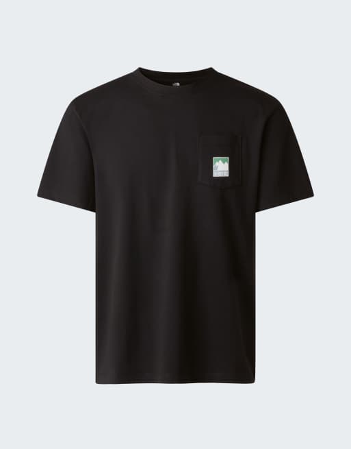 The North Face T-shirt graphique coupe relaxed Mountain logo en noir TNF, 4 de 4