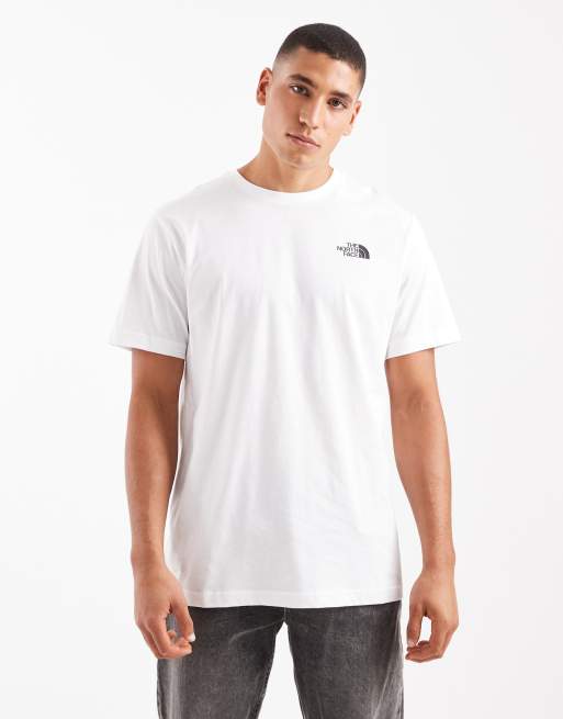 The North Face – T-Shirt in Weiß mit rotem Boxlogo am Rücken, 2 von 5