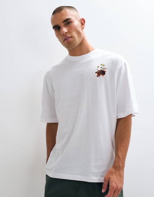 The North Face t-shirt oversize Flower Power bianca, 2 di 5