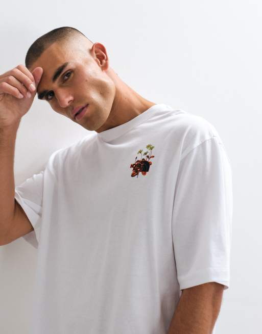 The North Face t-shirt oversize Flower Power bianca, 5 di 5