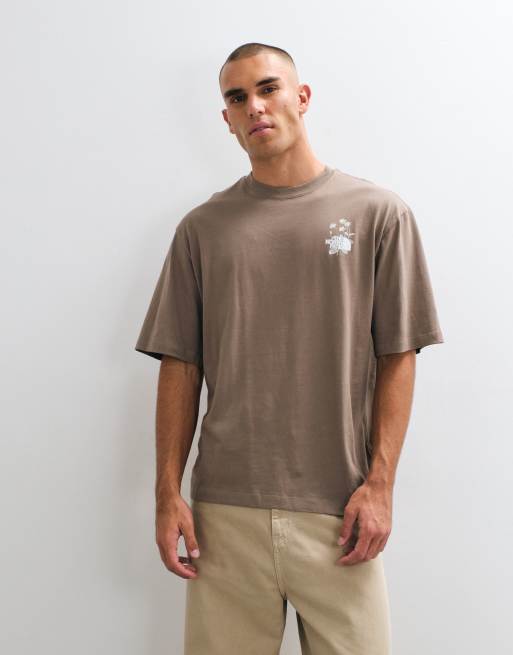 The North Face t-shirt oversize Flower Power couleur grenat, 3 de 5