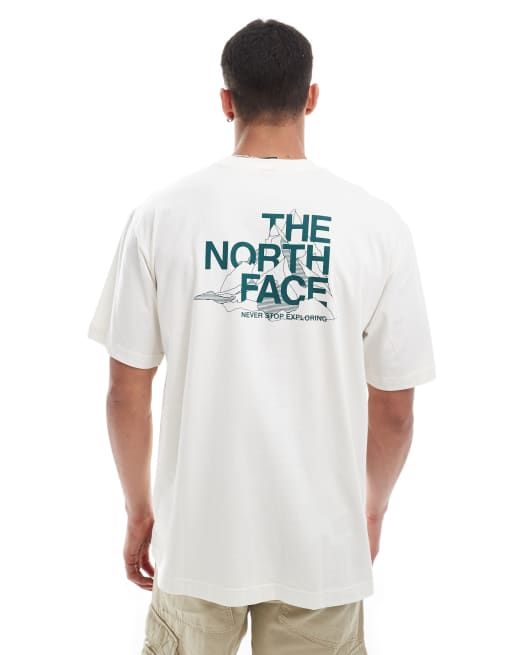 The North Face – T-shirt oversize z rysunkiem z górami na plecach, 2 z 4