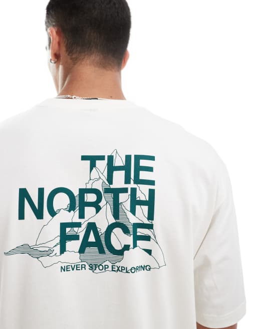 The North Face – T-shirt oversize z rysunkiem z górami na plecach, 4 z 4