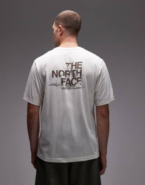 The North Face – T-shirt oversize z rysunkiem z górami na plecach - view 1