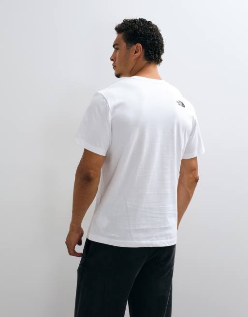 The North Face t-shirt relaxed con logo Mountain bianca, 3 di 5