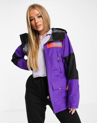 purple north face ski jacket