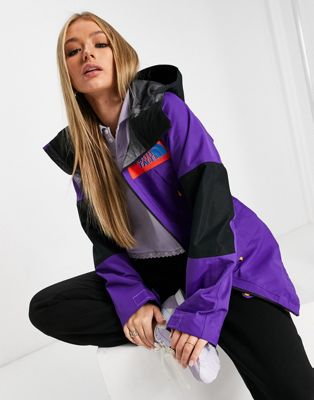 purple north face ski jacket