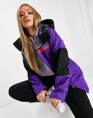 north face purple ski jacket