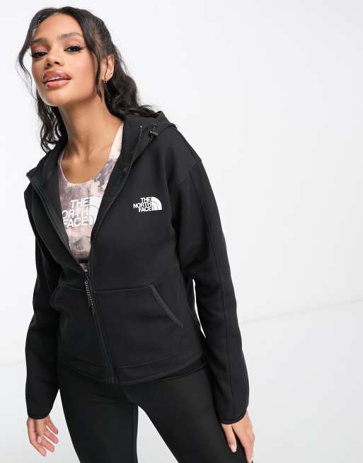 Buy The North Face Women's Icon Crop Full Zip Hoodie Black