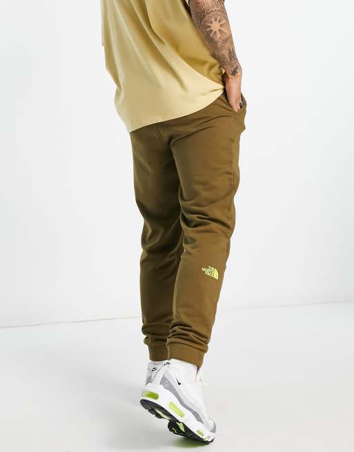 Khaki north store face joggers