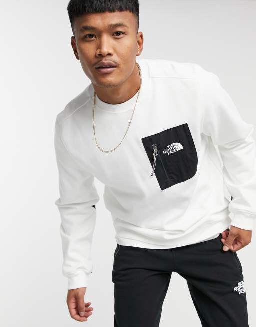 The north face store white sweatshirt