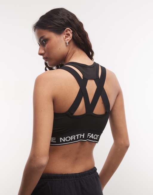 The North Face Tech Tank sports bra in black, 2 of 4