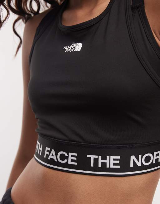 The North Face Tech Tank sports bra in black, 3 of 4