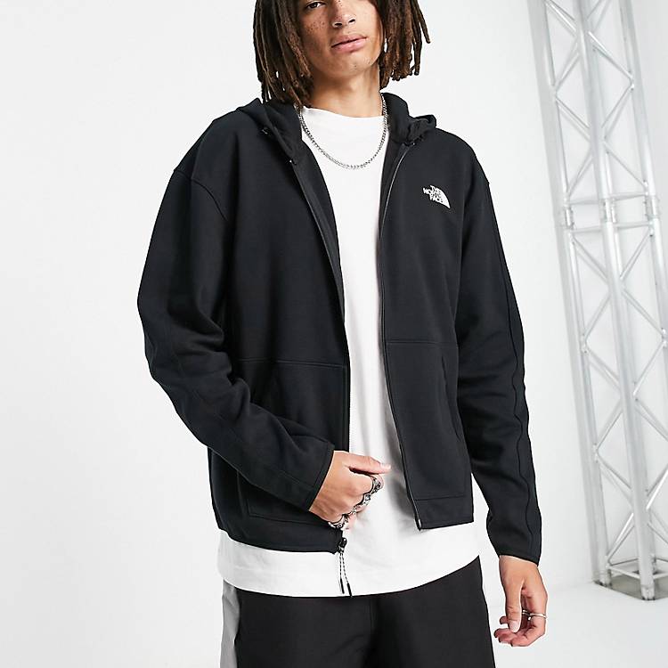 The North Face Tech zip up hoodie in black