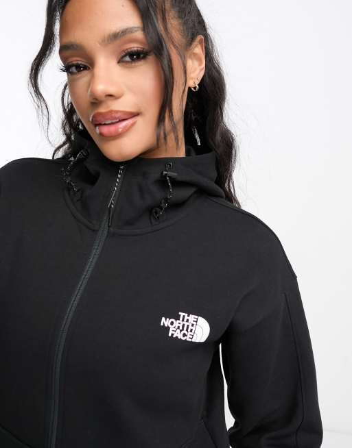 The North Face Tech zip up hoodie in black ASOS