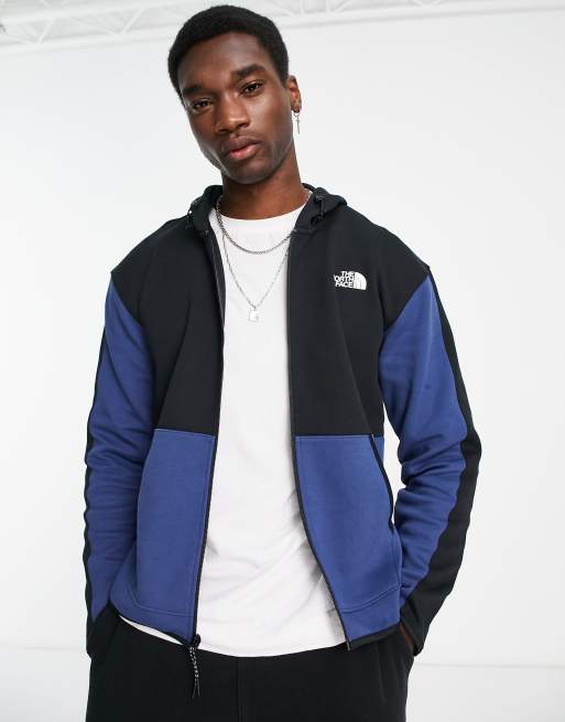 The North Face Tech zip up hoodie in navy